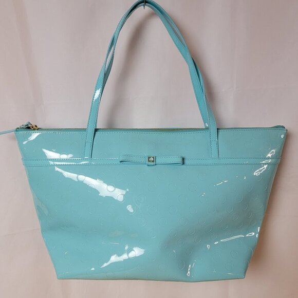 Kate Spade Camilla Teal Blue Tote (think Tiffany's blue) - Great Bag - See notes - Picture 2 of 14